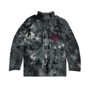 Anti Social Social Club Black and White Bomber Jacket